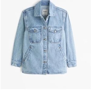 Abercrombie & Fitch Light Blue Denim Jacket